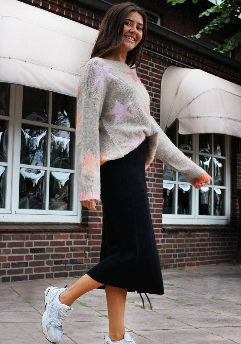Miss Goodlife Skirt Knitted – black Fabrikpreis