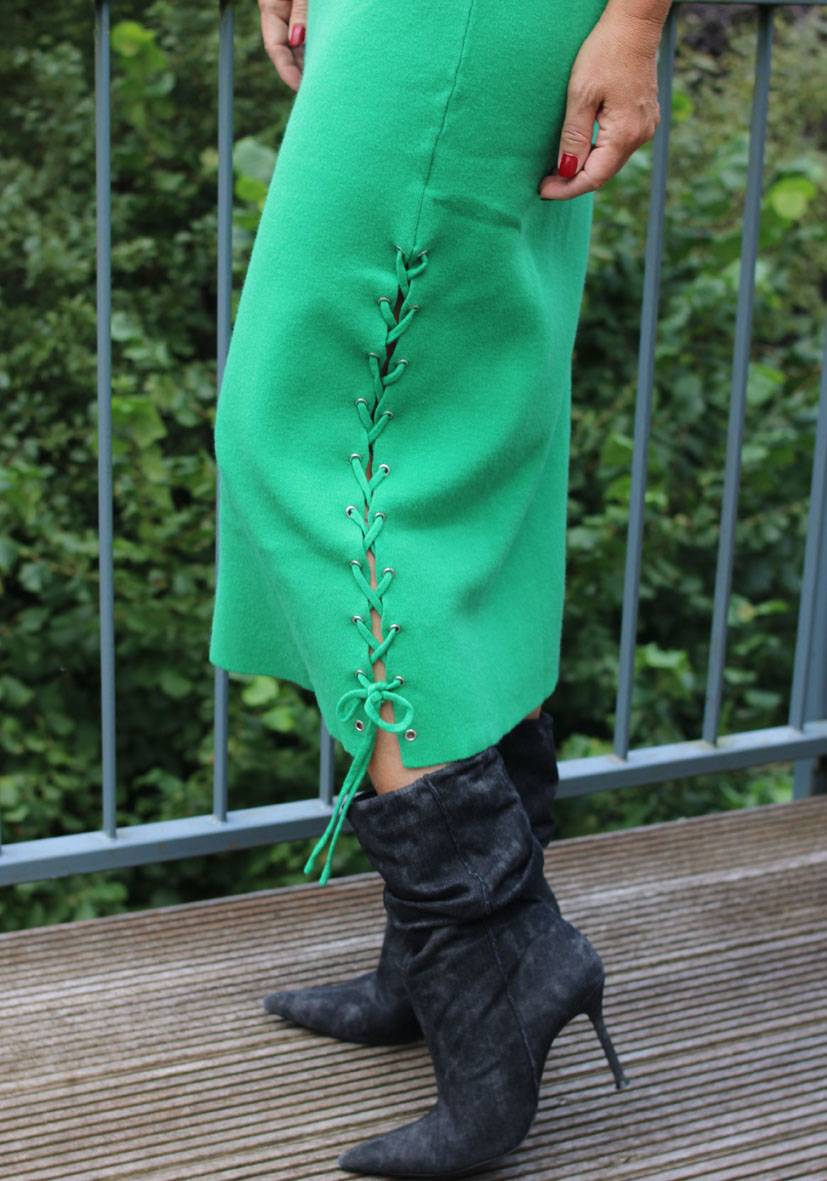 Miss Goodlife Skirt Knitted – green Versandkostenfrei
