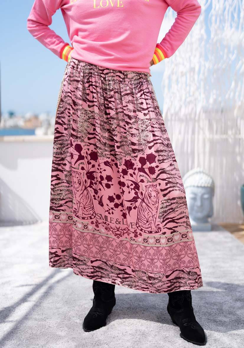 Miss Goodlife Maxirock Tiger Smile and Love Top Angebot