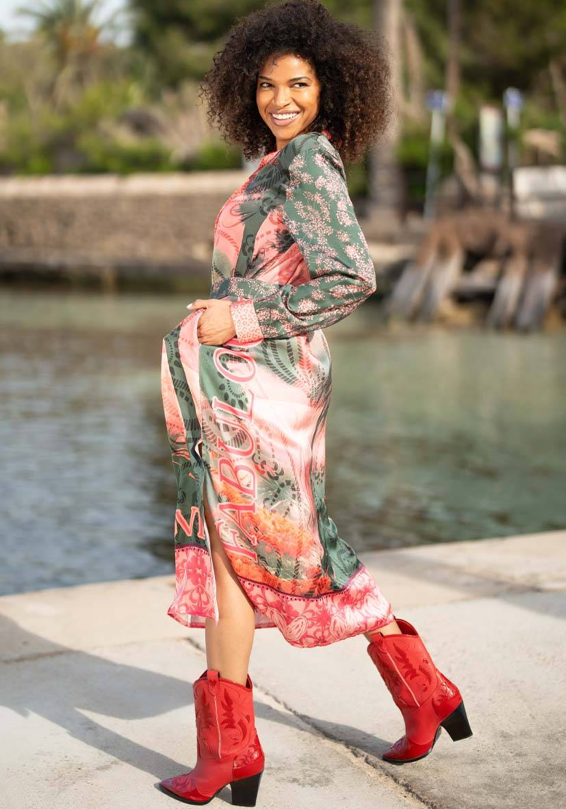 Miss Goodlife Dress Hollywood Love Midi Riesige Ersparnisse