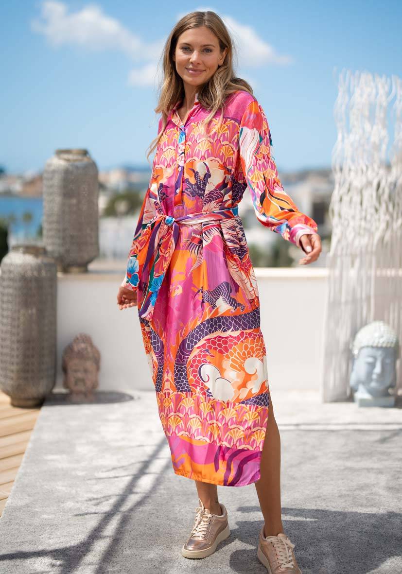 Miss Goodlife Dress Pink Dragon VIP-Rabatte