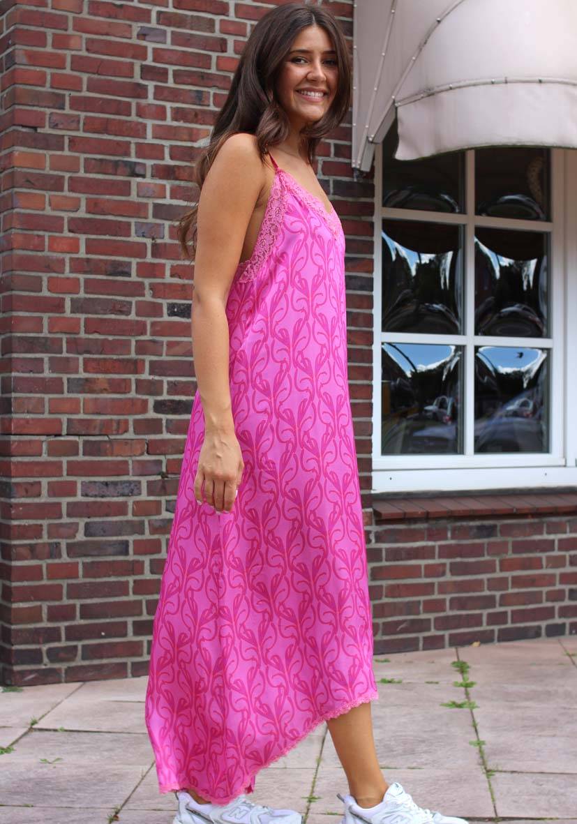 Miss Goodlife Dress Lace Pink Letzter Tag