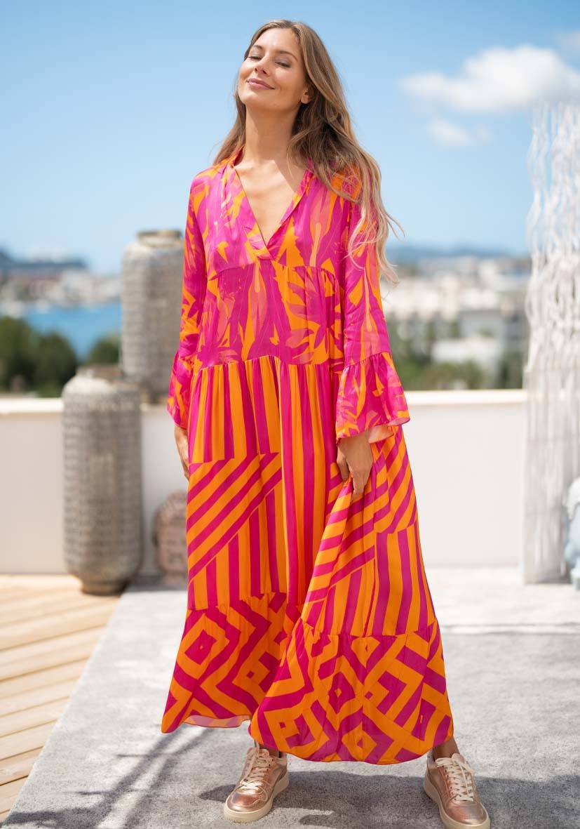 Miss Goodlife Dress Zic Zac pink Fabrikladen