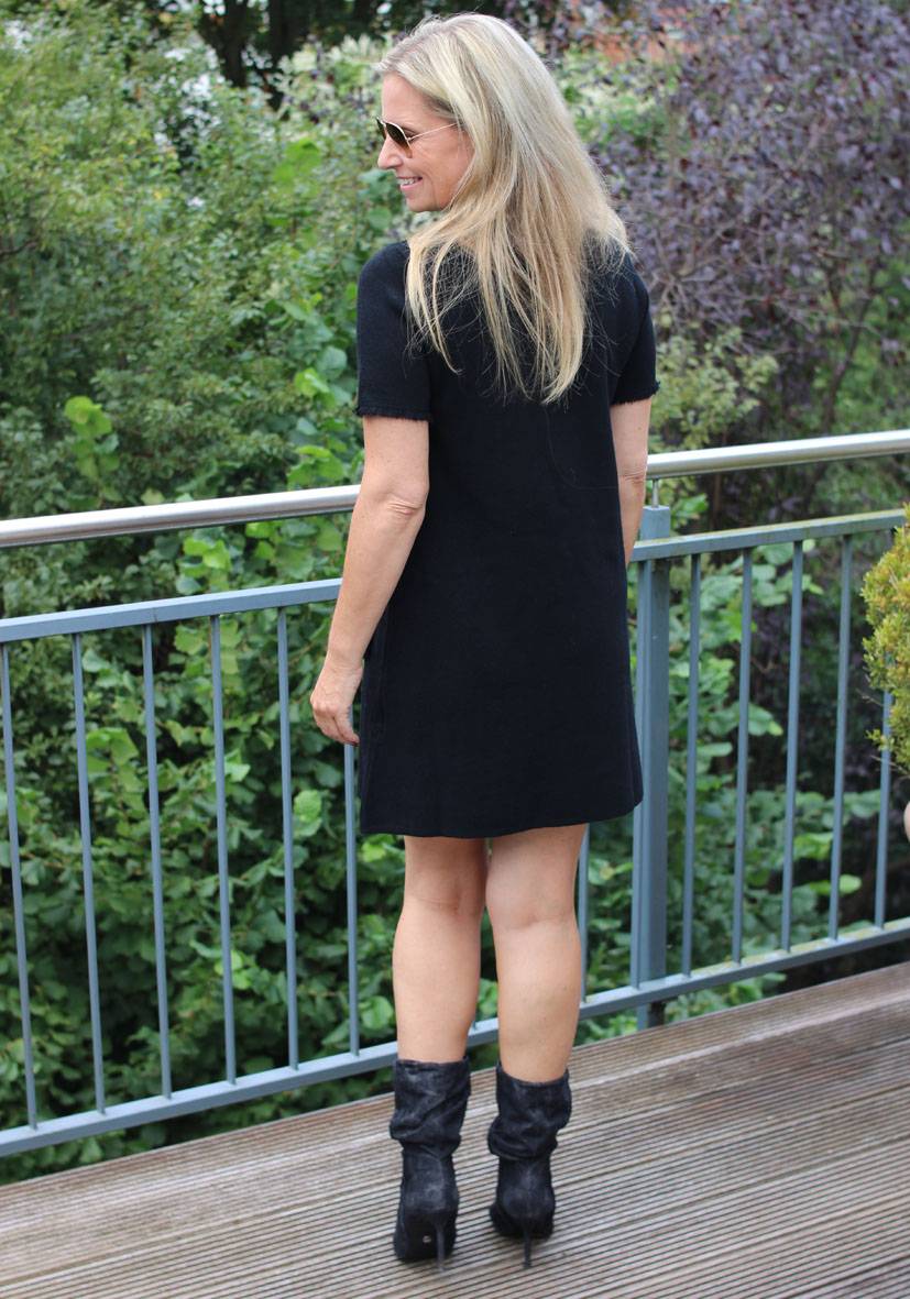 Miss Goodlife Dress Knitted short – black Limitierter Zeitrabatt