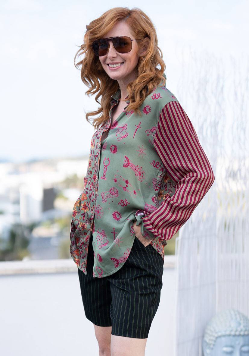 Miss Goodlife Blouse Mercie Chérie – green Weihnachtsangebot