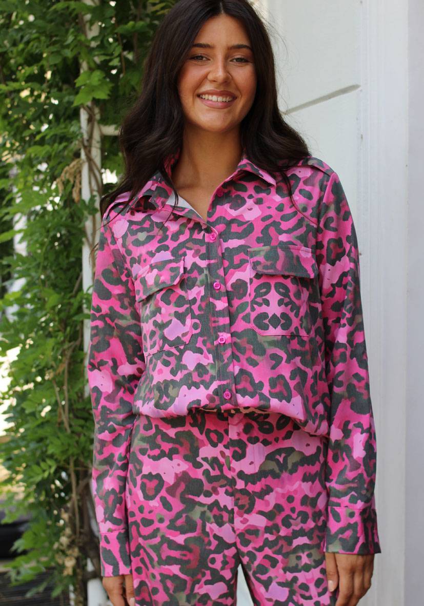 Miss Goodlife Bluse Fancy Leo – pink Valentinstagsangebot