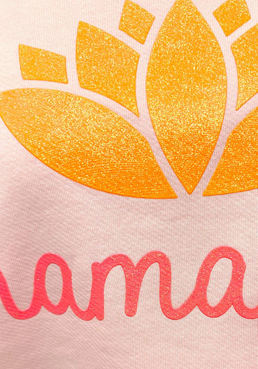Miss Goodlife Roundneck Double Namasté Glitter – rose Sonderangebot der Fabrik