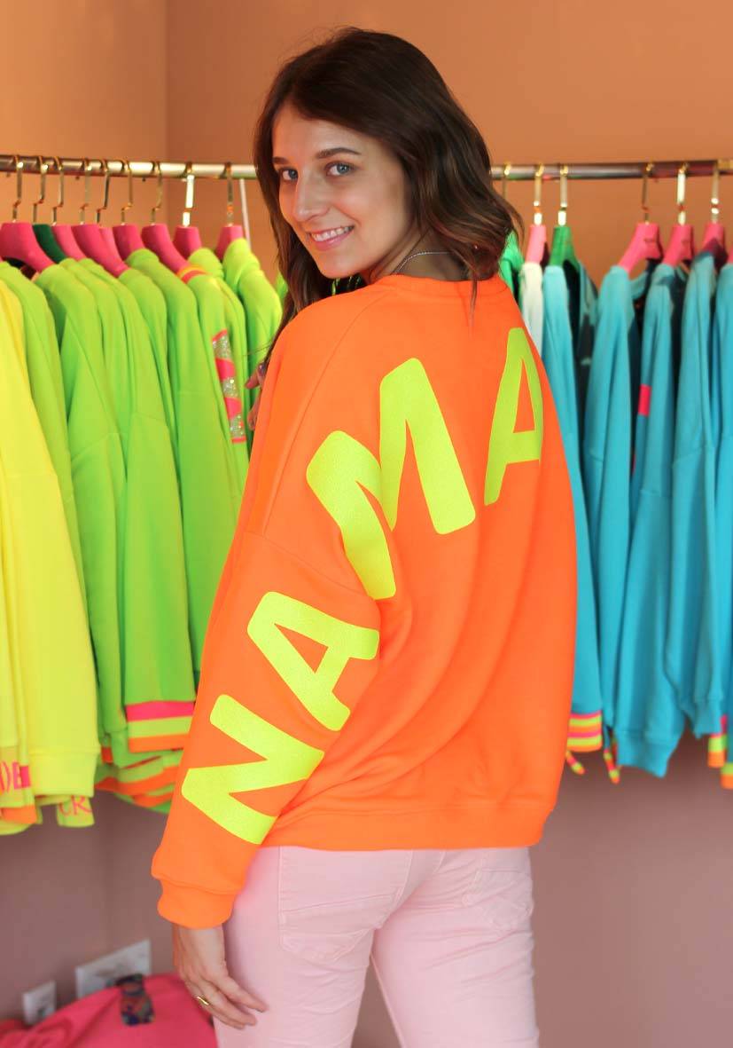 Miss Goodlife Roundneck Double Namasté Glitter – neonorange Discount Store für neue Produkte