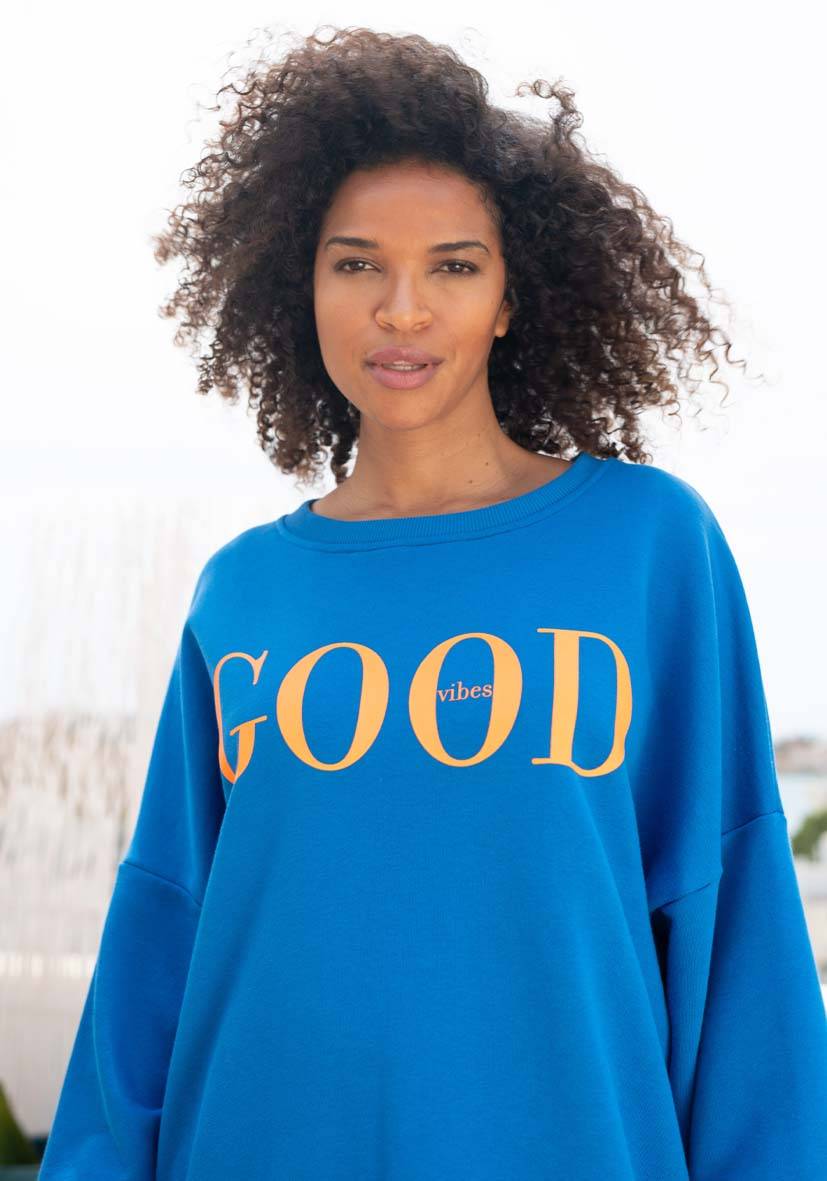 Miss Goodlife Roundneck Good Vibes – blue Black Friday Preise