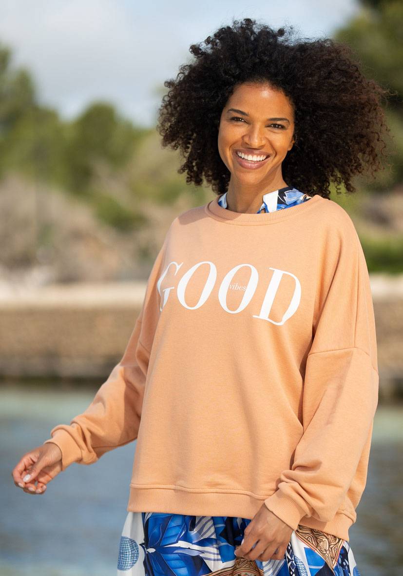 Miss Goodlife Roundneck Good Vibes – puder zollfrei