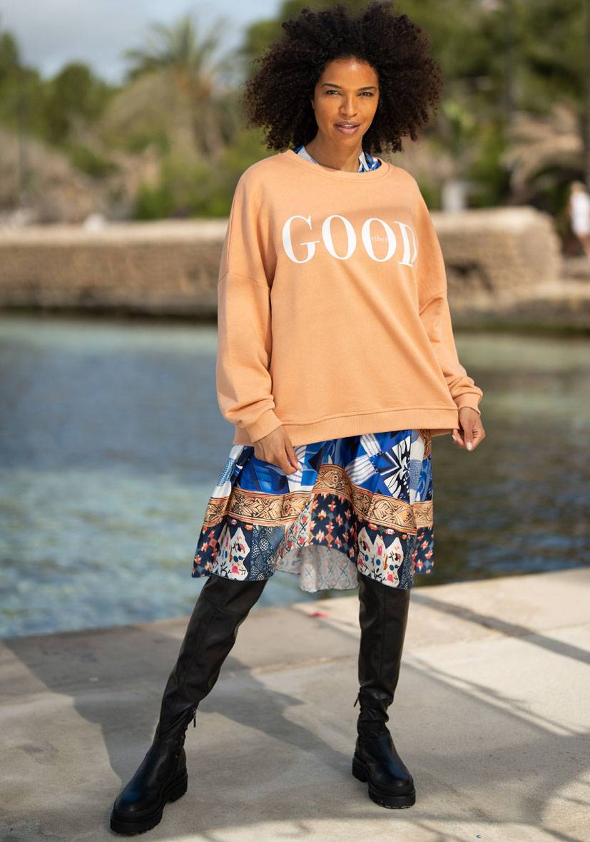 Miss Goodlife Roundneck Good Vibes – puder zollfrei