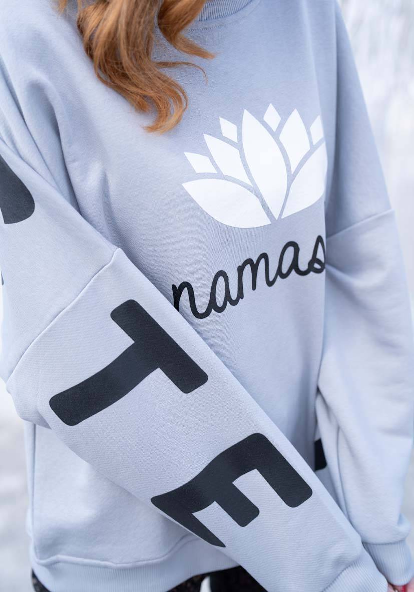 Miss Goodlife Roundneck Double Namasté – grey Verkauf