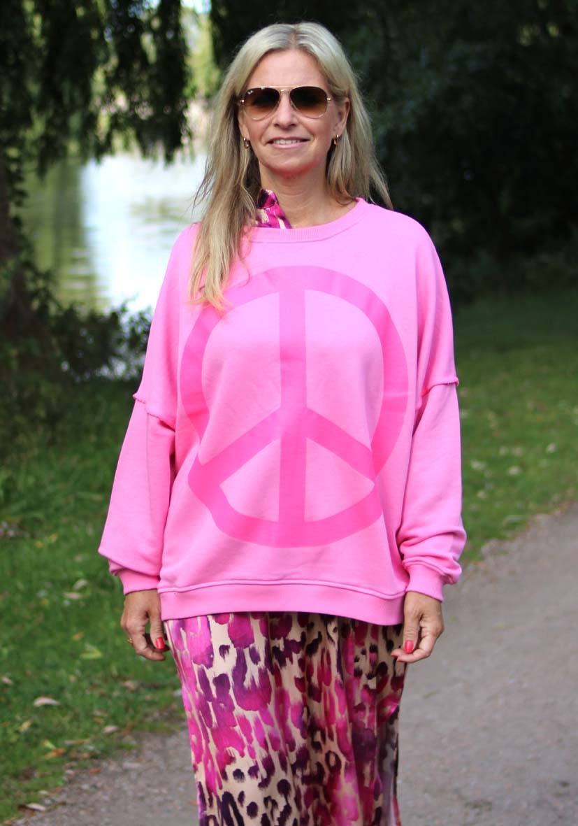 Miss Goodlife Roundneck Peace – rose Fabrikverkauf