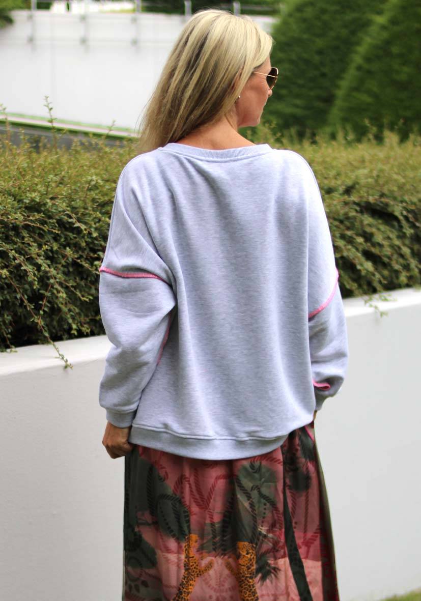Miss Goodlife Roundneck Peace – lightgrey Meist gekauft