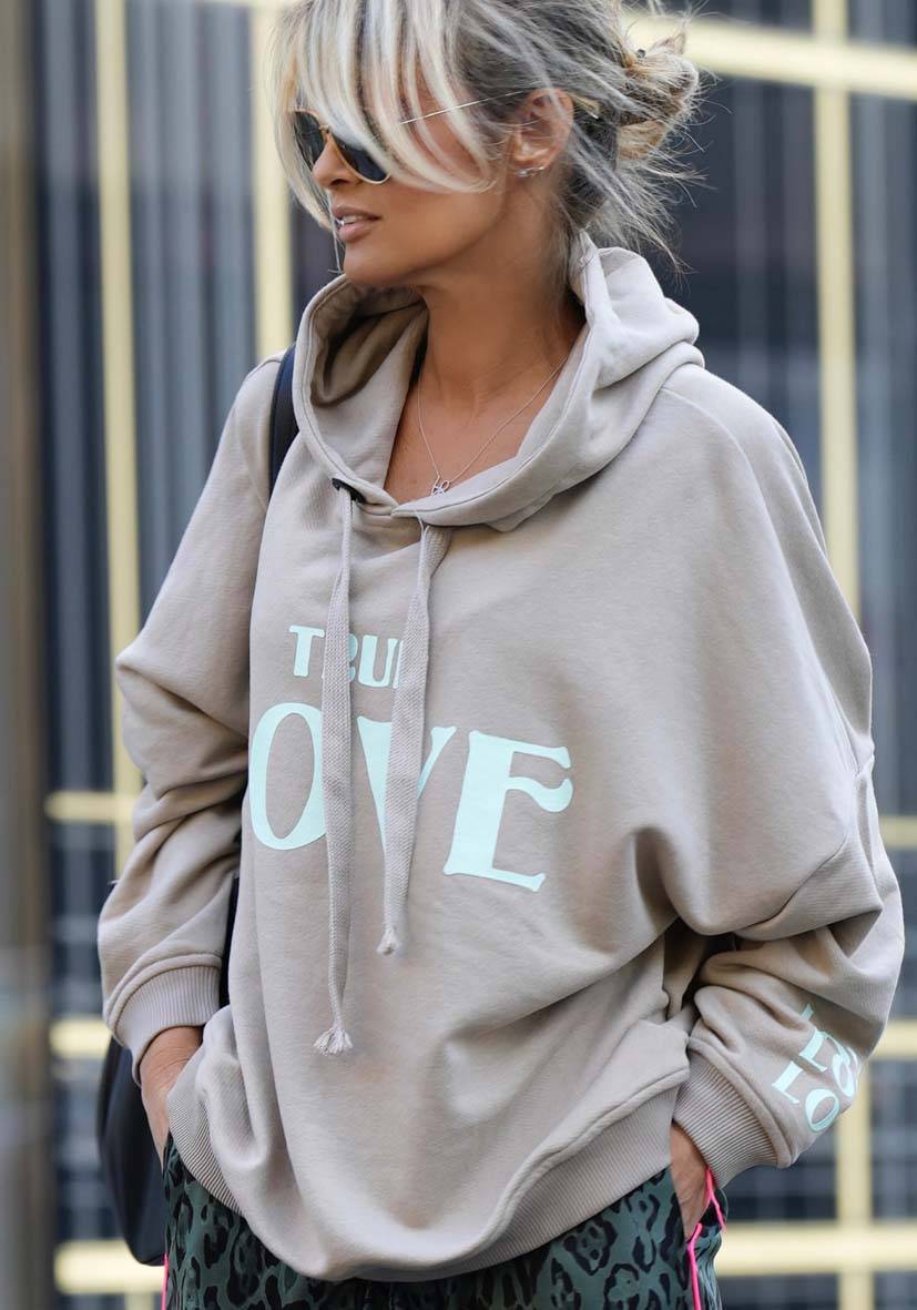 Miss Goodlife Hoodie True Love – sand Exklusivangebot