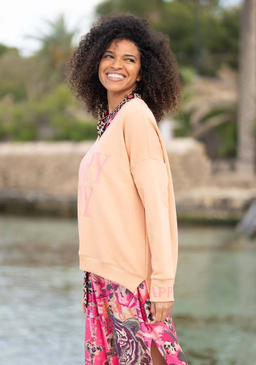 Miss Goodlife V-Neck Happy Day – puder Bis zu 50% Rabatt