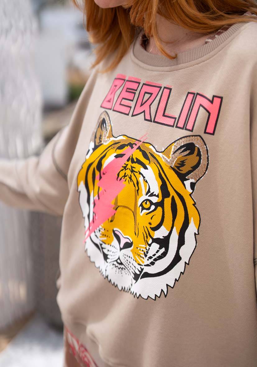 Miss Goodlife Roundneck Berlin Tiger – sand Super Rabatt