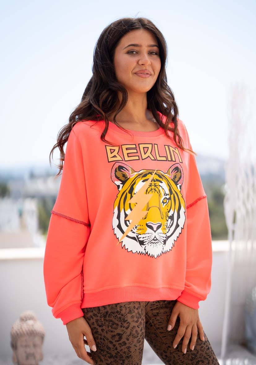 Miss Goodlife Roundneck Berlin Tiger – neonpink Riesige Rabatte
