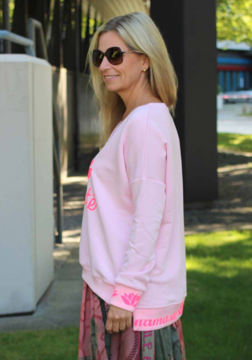 Miss Goodlife V-Neck Namasté Glitter – rose Im Verkauf