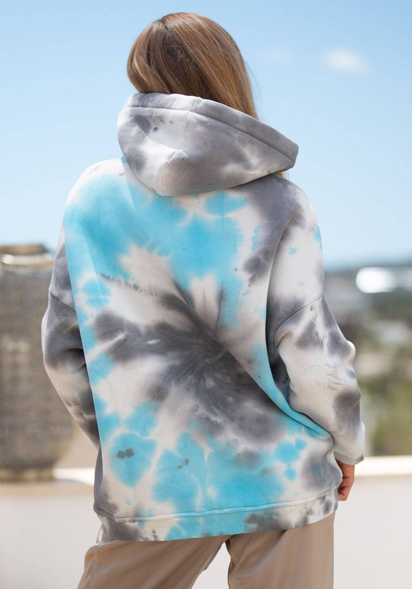 Miss Goodlife Hoodie Namasté Batik – blue 50% Rabatt für begrenzte Zeit
