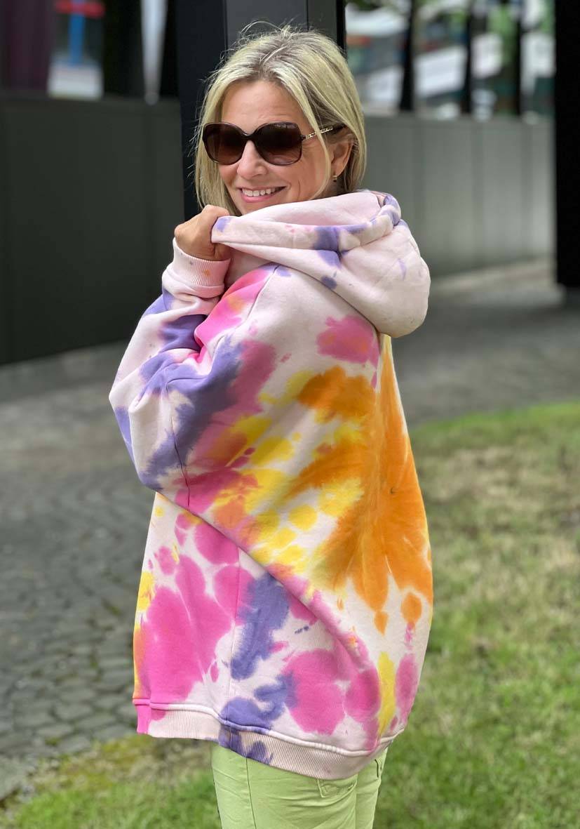 Miss Goodlife Hoodie Batik Namasté – rose 2025