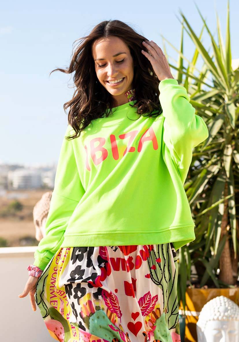 Miss Goodlife Roundneck Ibiza – neongreen Begrenztes Angebot