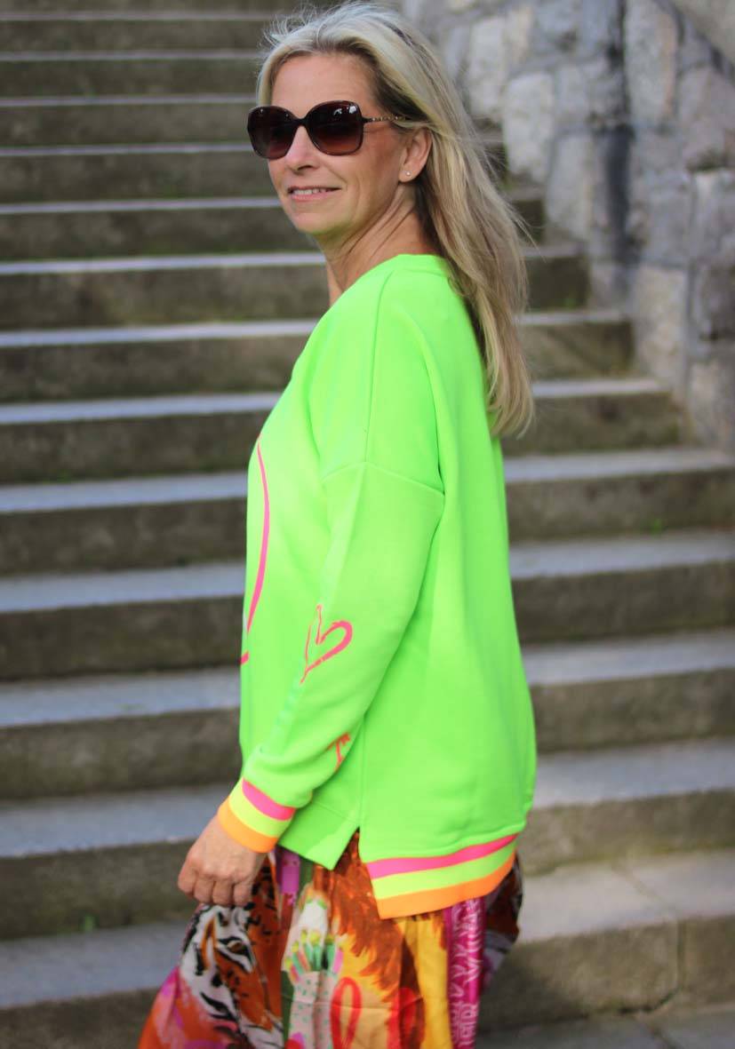 Miss Goodlife V-Neck Smile Ibiza – neongreen Heißer Verkauf