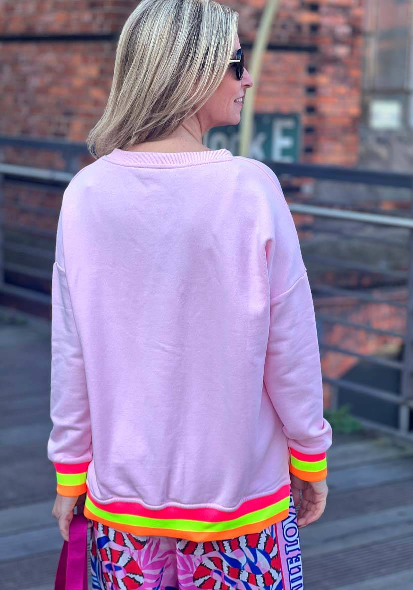 Miss Goodlife V-Neck L(i)ebe Glitter – rose Große Rabatte