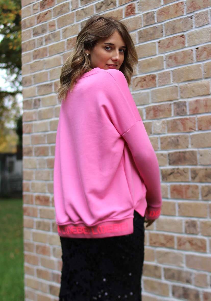 Miss Goodlife V-Neck L(i)ebe – rose/neonpink Tiefpreis
