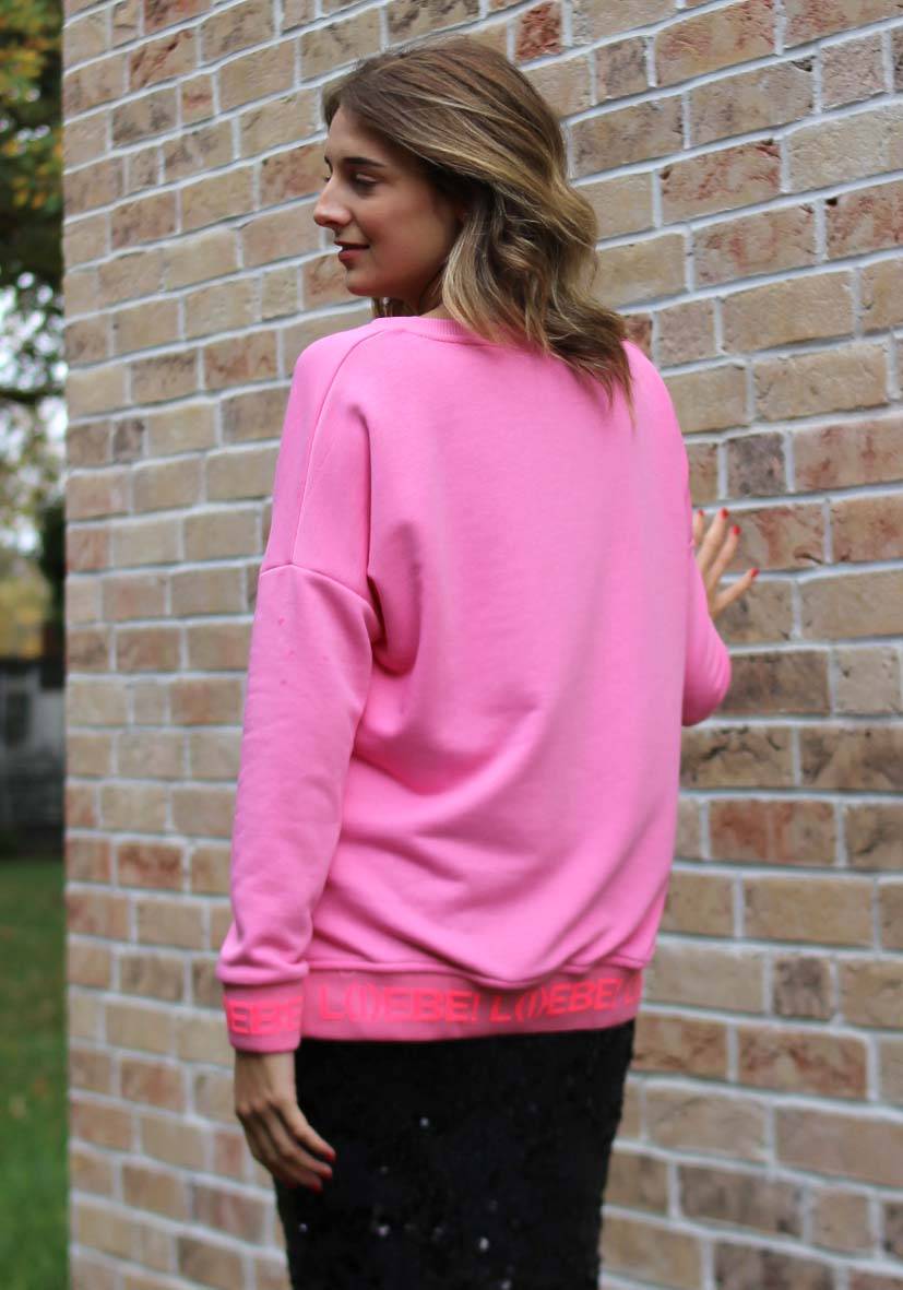 Miss Goodlife V-Neck L(i)ebe – rose/neonpink Tiefpreis