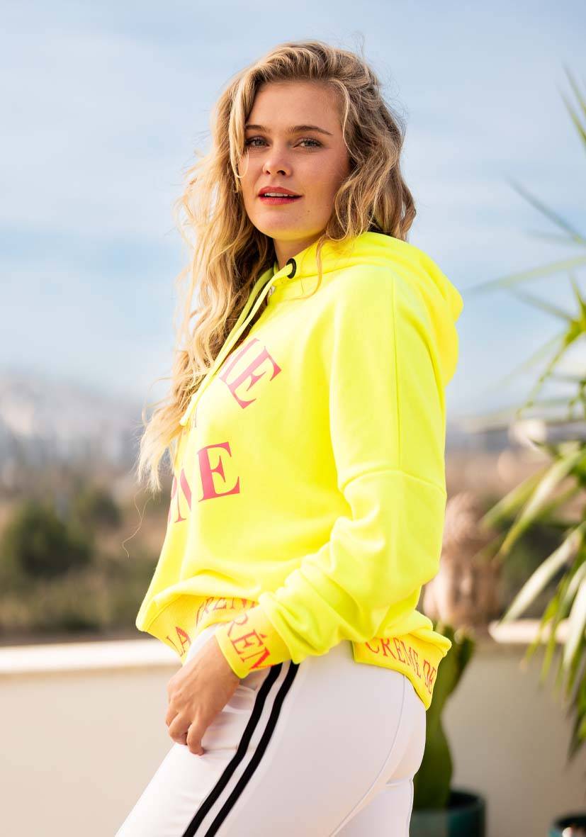 Miss Goodlife Hoodie Crème de la Crème – neonyellow Bis zu 50% Rabatt