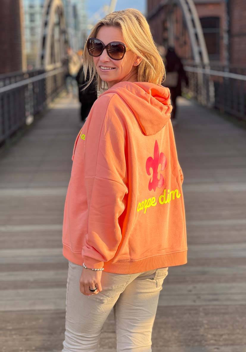 Miss Goodlife Hoodie Sweatjacke – coral Bis zu 65% Rabatt