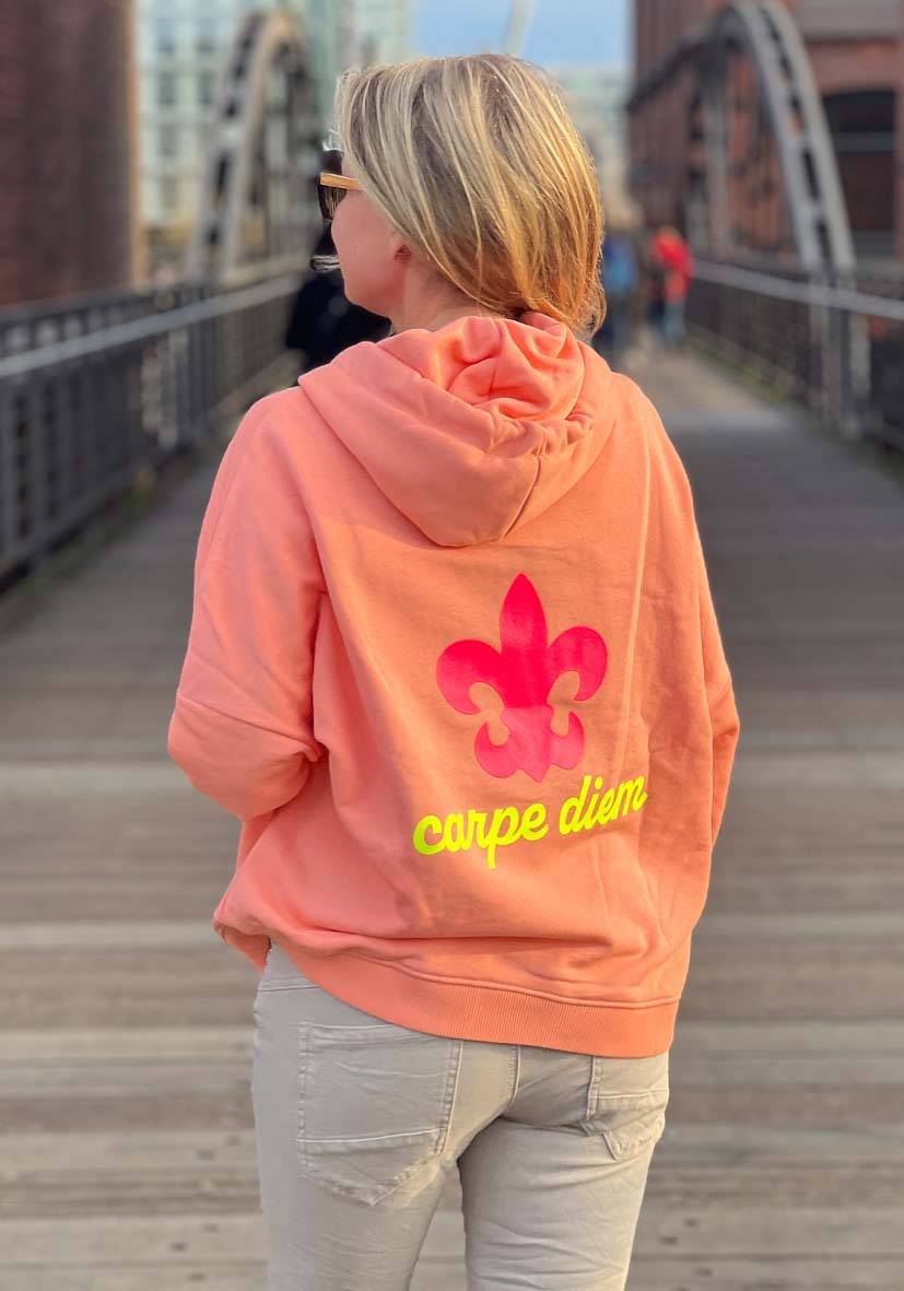 Miss Goodlife Hoodie Sweatjacke – coral Bis zu 65% Rabatt