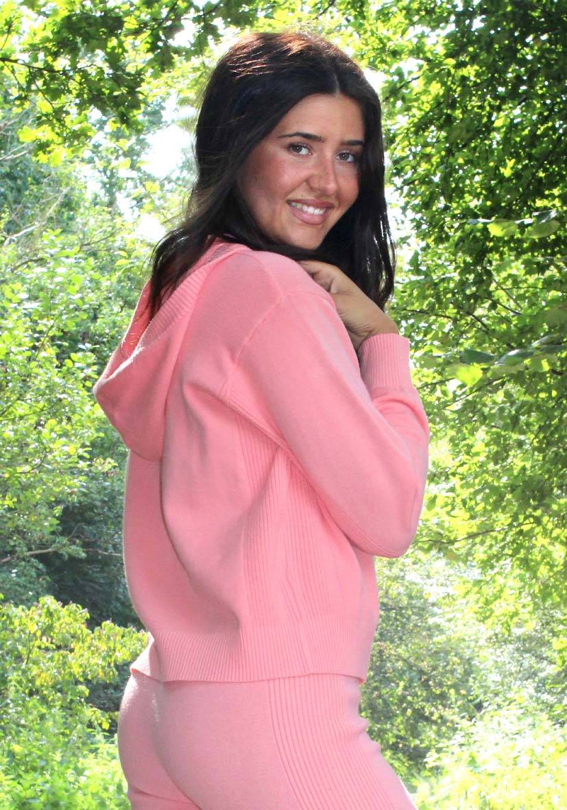 Miss Goodlife Cardigan Knitted Zipper – peach Online