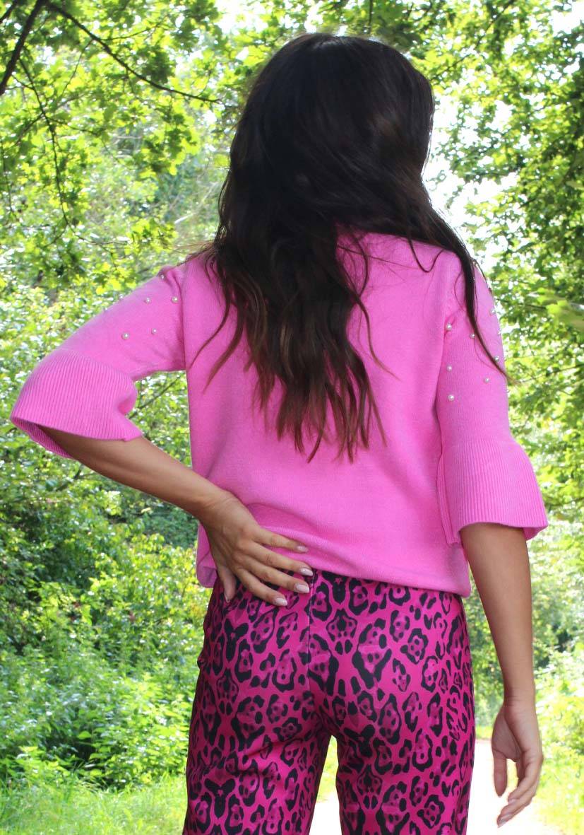Miss Goodlife Pullover Pearl Roundneck – pink im Angebot