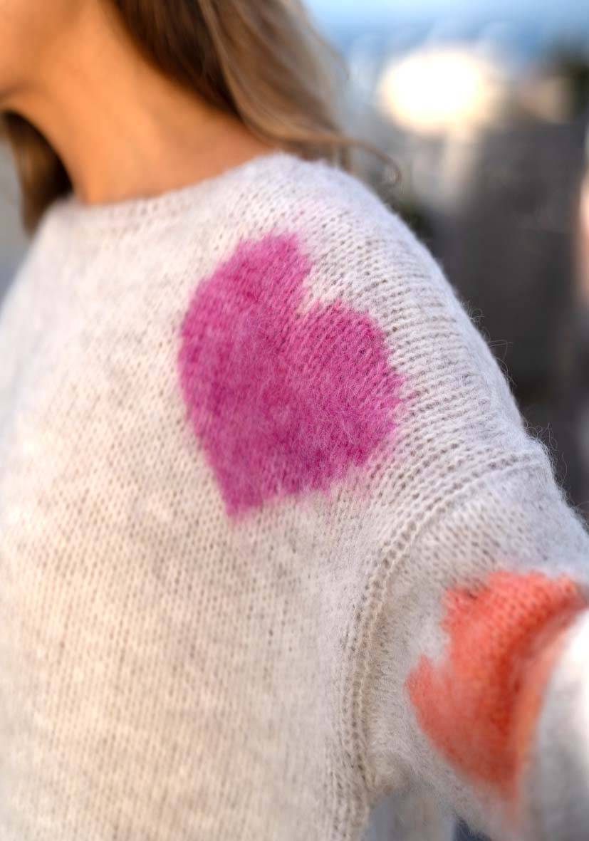 Miss Goodlife Pullover Hearts allover – lightgrey Blitzverkäufe