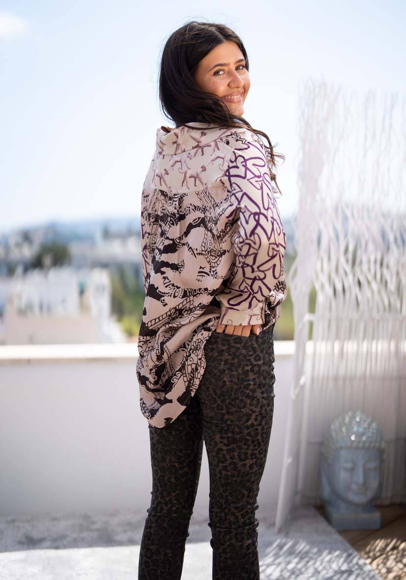 Miss Goodlife Pants Leo Glitter – green Neueste Mode