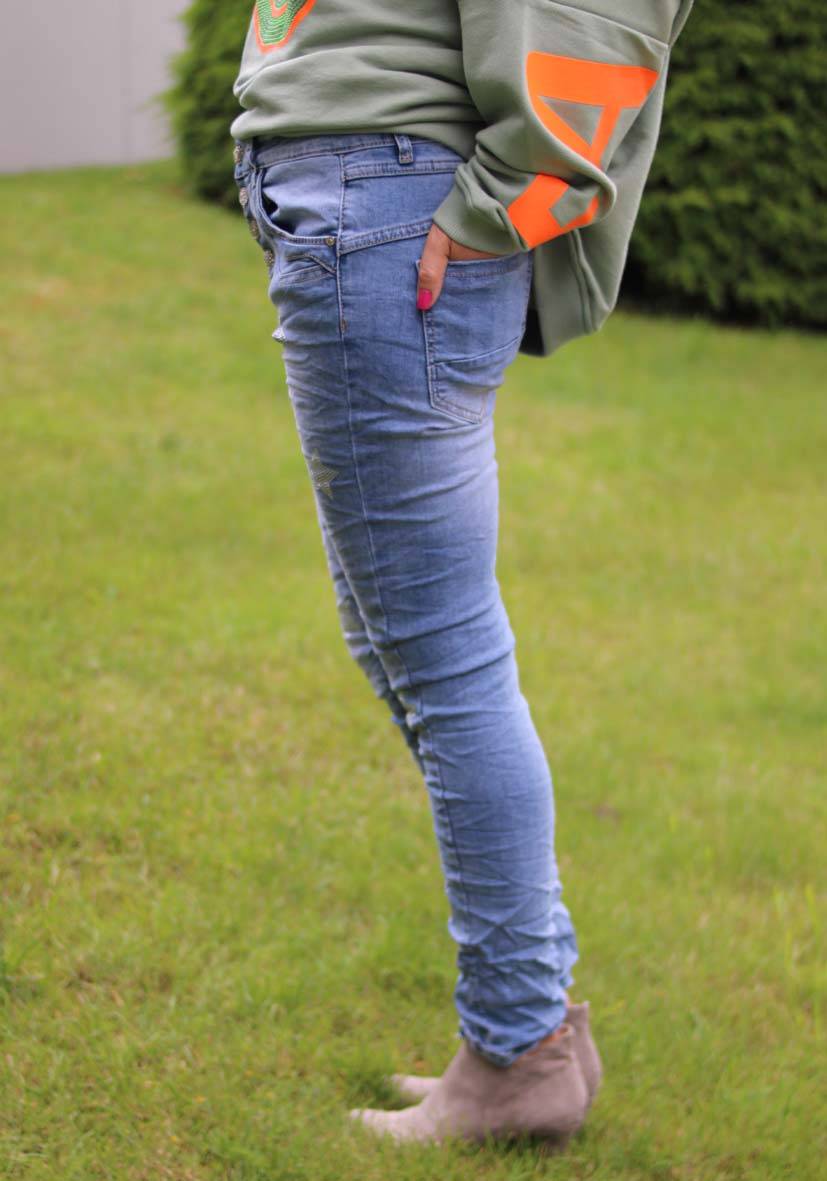 Miss Goodlife Jeans Silver Stone Stars Blitzangebot