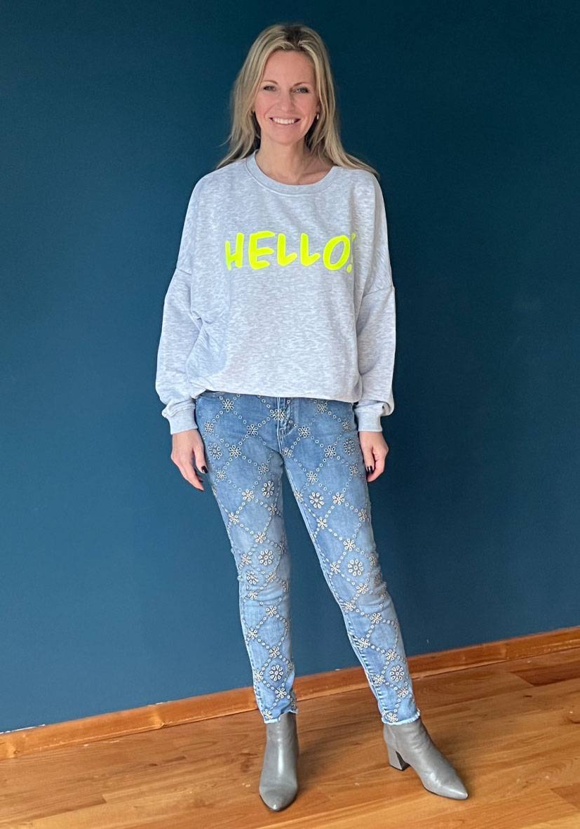 Miss Goodlife Jeans Floral Tägliche Deals
