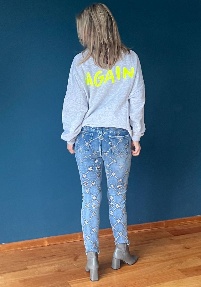 Miss Goodlife Jeans Floral Tägliche Deals