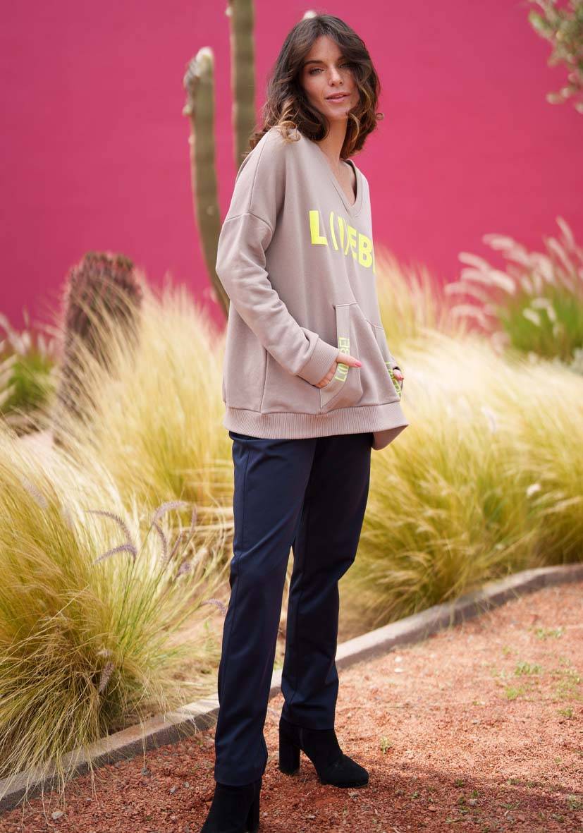 Miss Goodlife Pants Uni – darkblue Letzte 3 Tage