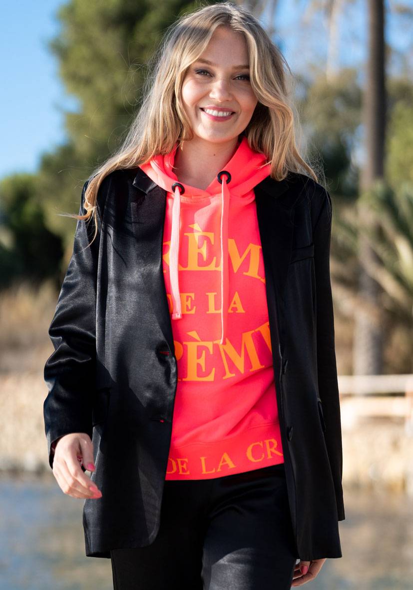 Miss Goodlife Blazer Satin – black Sonderangebot der Fabrik