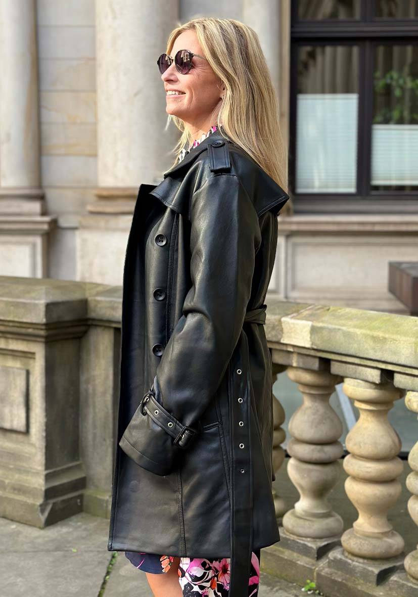 Miss Goodlife Veganer Ledertrenchcoat 50% Rabatt mit kostenlosem Versand