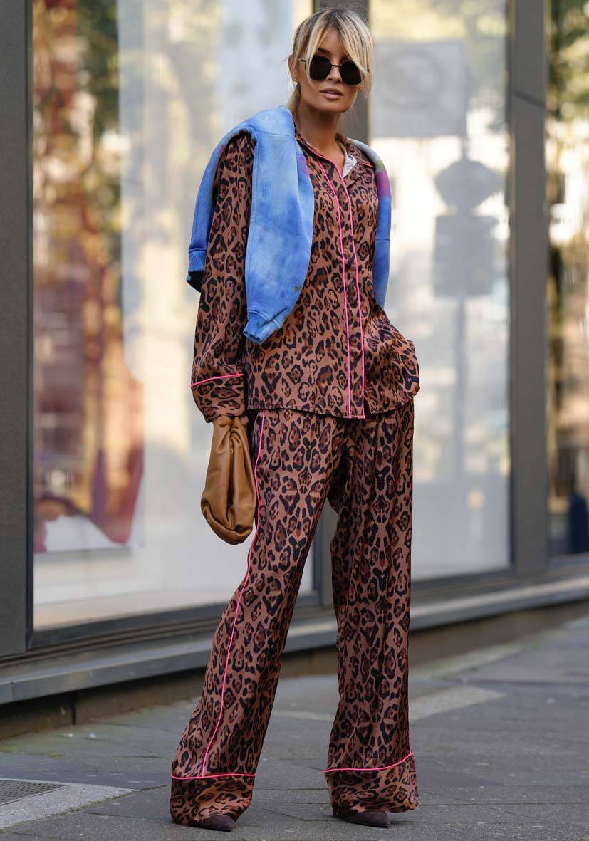 Miss Goodlife Pants Leo Love – brown Im Verkauf