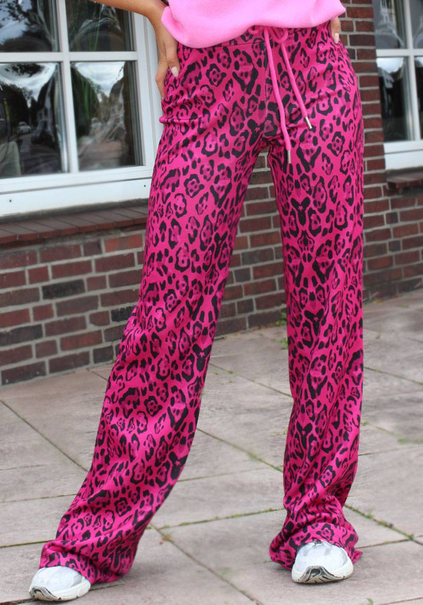 Miss Goodlife Wide Leg Pants Leo – pink Fabrikpreis