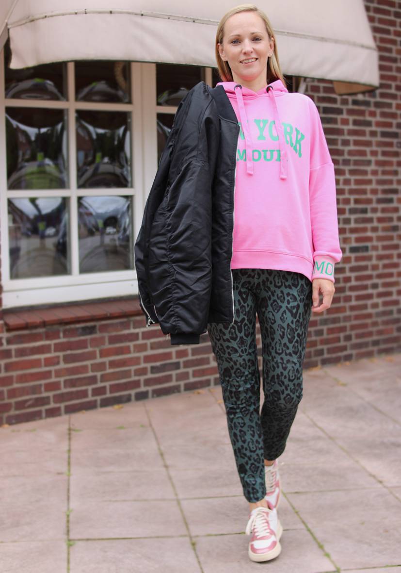 Miss Goodlife Jog-Pants Fancy Leo – green Sonderangebot
