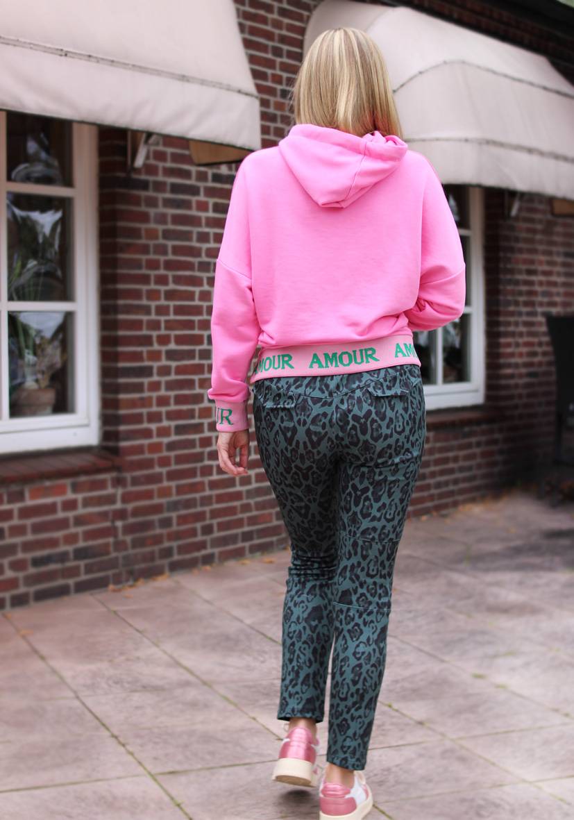 Miss Goodlife Jog-Pants Fancy Leo – green Sonderangebot