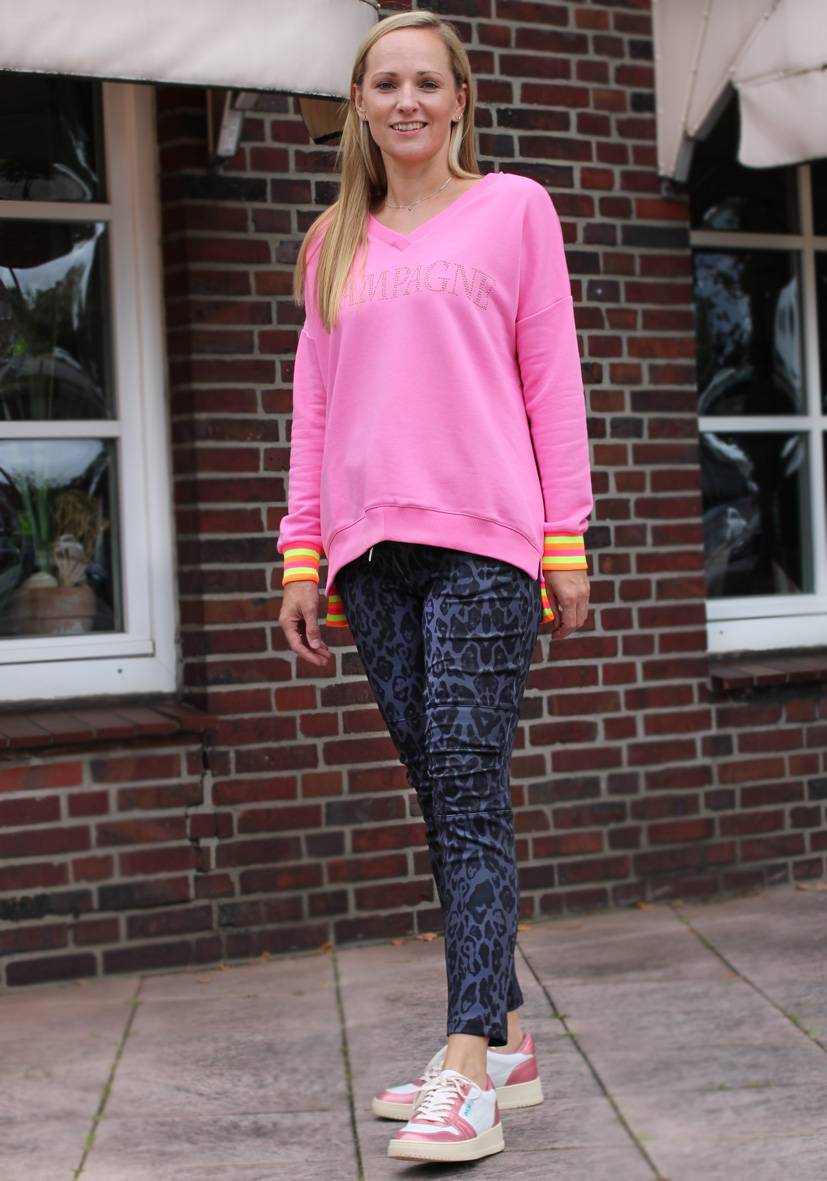 Miss Goodlife Jog-Pants Fancy Leo – anthracite Günstig kaufen