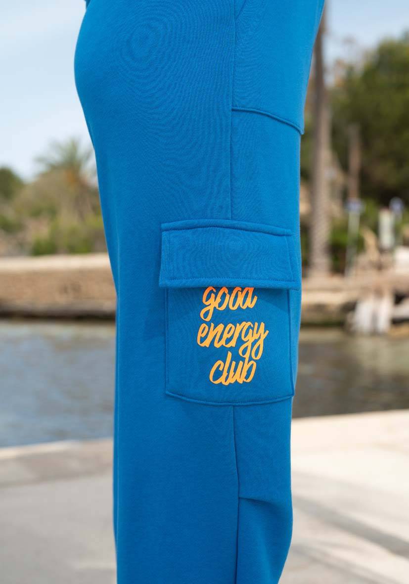 Miss Goodlife Pants Good Energy Namasté Strass – blue Begrenztes Angebot