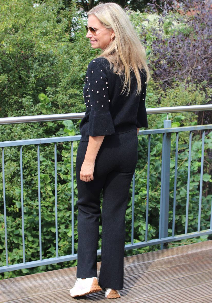 Miss Goodlife Pants Knitted – black Neuheiten